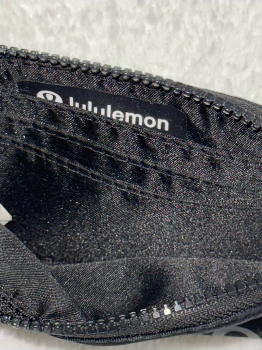 lululemon athletica Black Zipper Key & Card Pouch